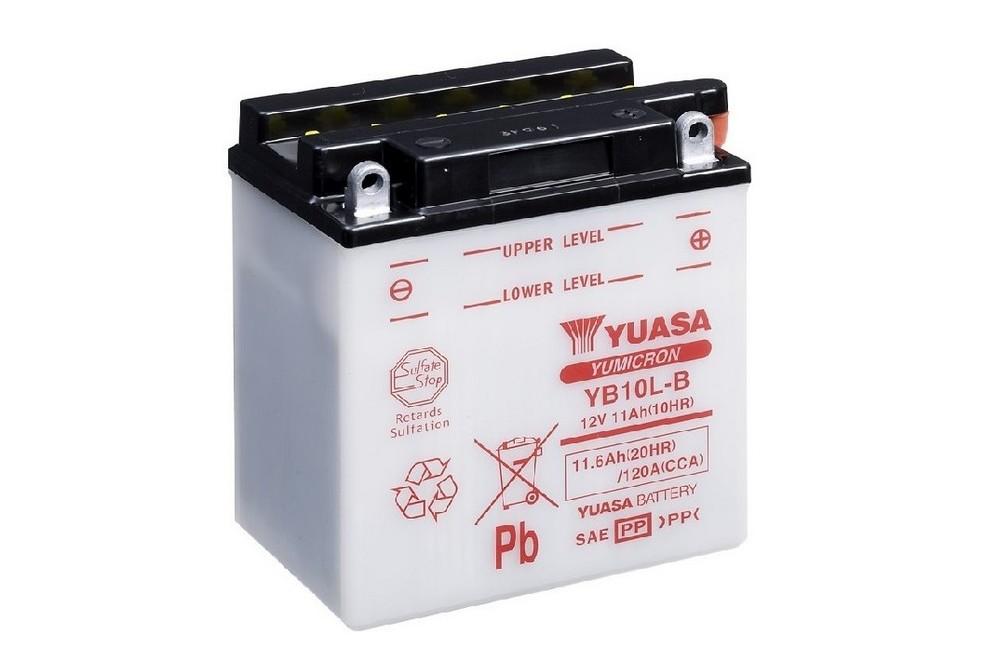 Batteria auto YUASA Moto YB10L B CCA PIOMBO 12V 11Ah 120A